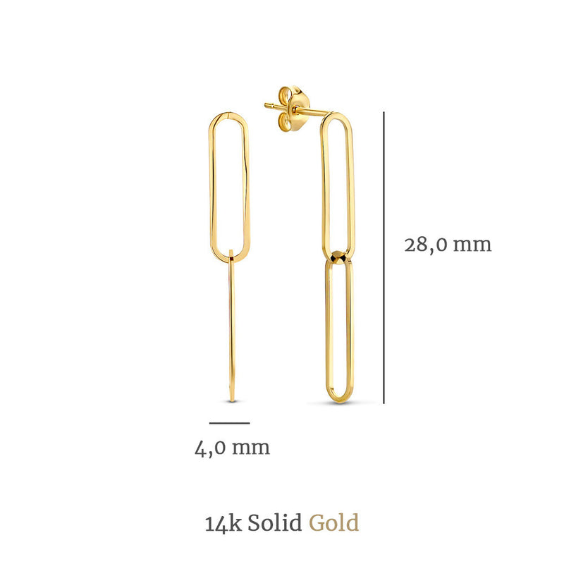 Isabel Bernard Cadeau d´Isabel 14 Carat Golden Earrings Set IB90126-zoom-