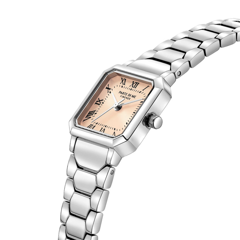 Parte di Me Orologio square ladies watch silver coloured and taupe PDM09028-zoom-