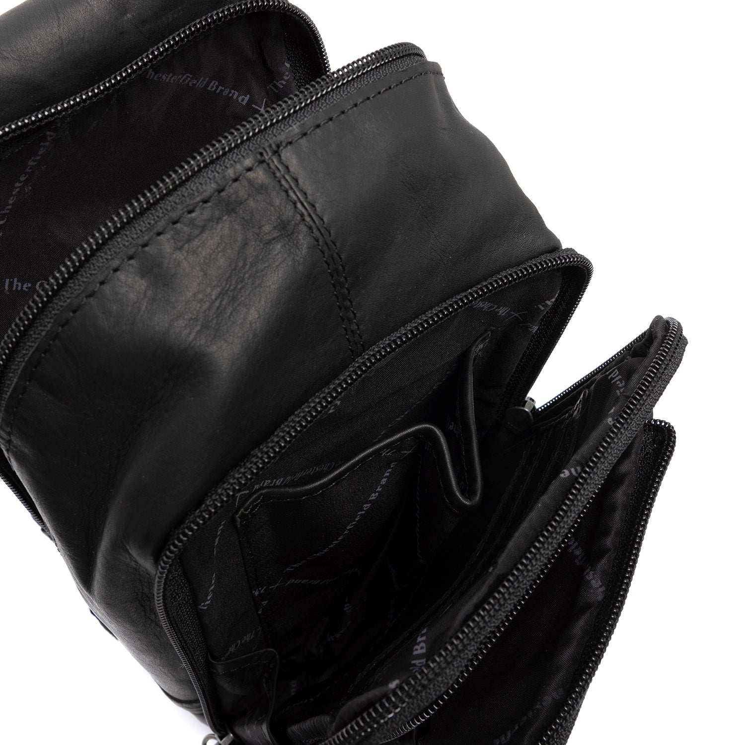 The Chesterfield Brand Riga Leather Black Crossbody Bag C58.028400