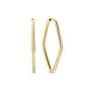Beloro Jewels La Rinascente Fiorenza 9 carat gold Hoop Earrings BO360055