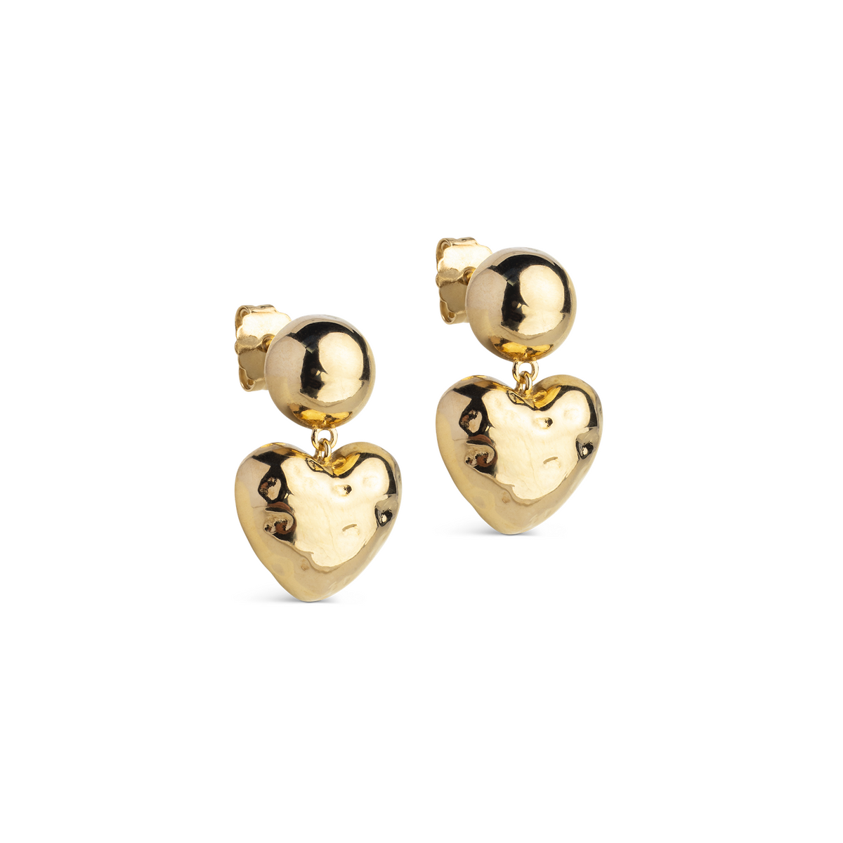 ENAMEL Copenhagen Recycled 925 Sterling Silver Gold Plated Earrings E444G