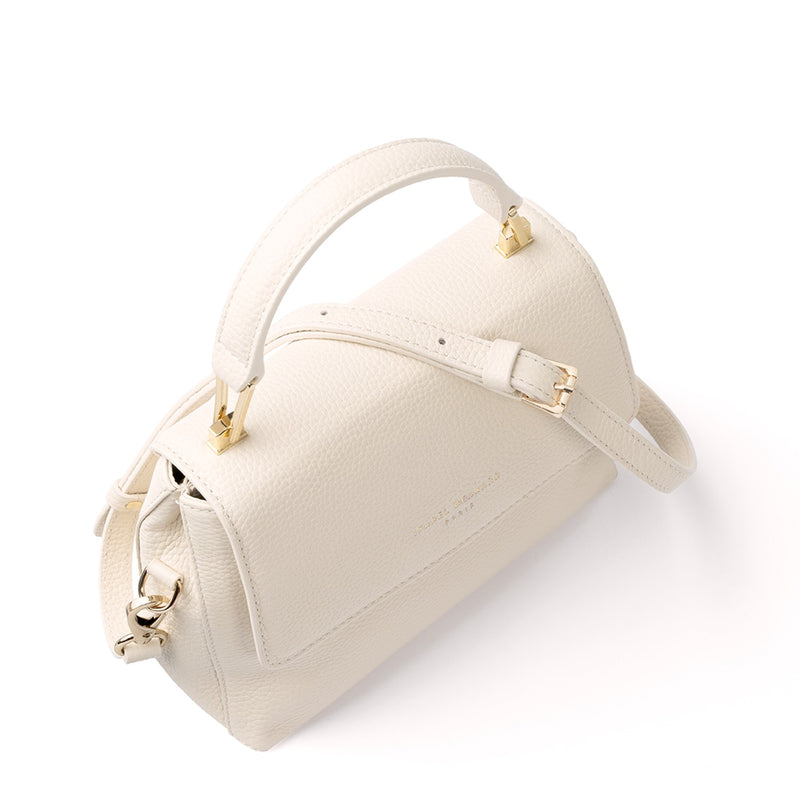 Isabel Bernard Femme Forte Heline Crème Leather Handbag IB21027-zoom-