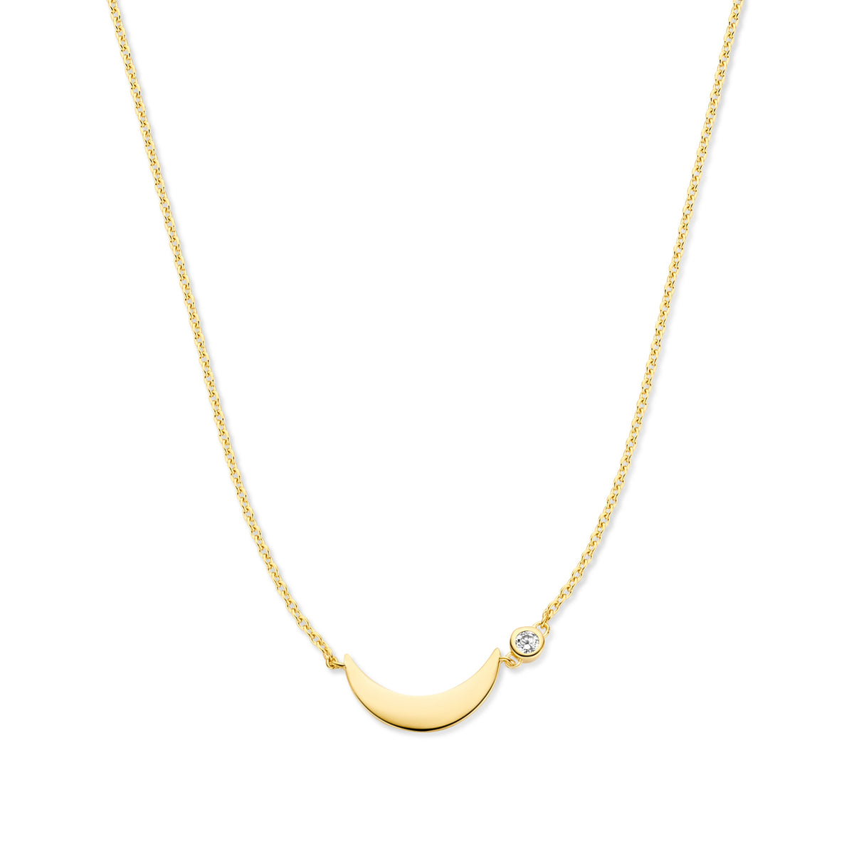 Violet Hamden Luna 925 Sterling Silver Gold Plated Necklace VH340046