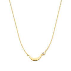 Violet Hamden Luna 925 Sterling Silver Gold Plated Necklace VH340046