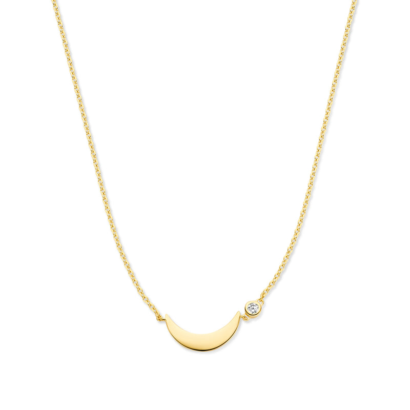 Violet Hamden Luna 925 Sterling Silver Gold Plated Necklace VH340046-zoom-