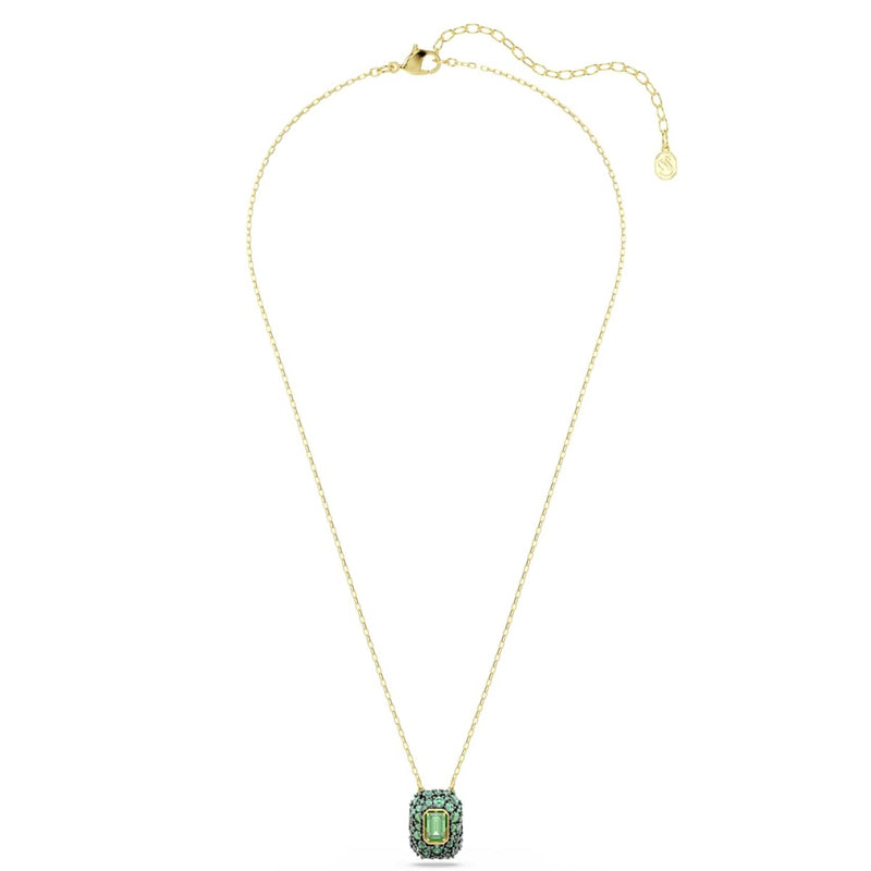Swarovski Sublima Glam Gold-Tone Necklace with Green Pendant 5752884-zoom-