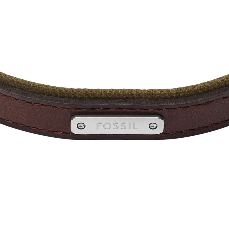 Fossil Everett Leather Men's Bracelet JA7315998-zoom-