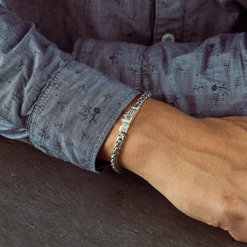 Buddha to Buddha George Junior Silver Bracelet J809 (16.00 cm)-zoom-