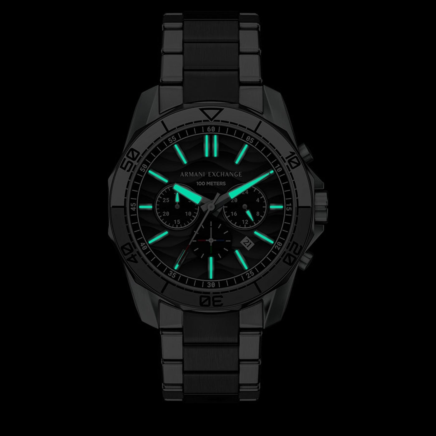 腕時計 EMPORIO ARMANI Emporio Armani オールブラック レザー 腕時計 関税送料込 (EMPORIO