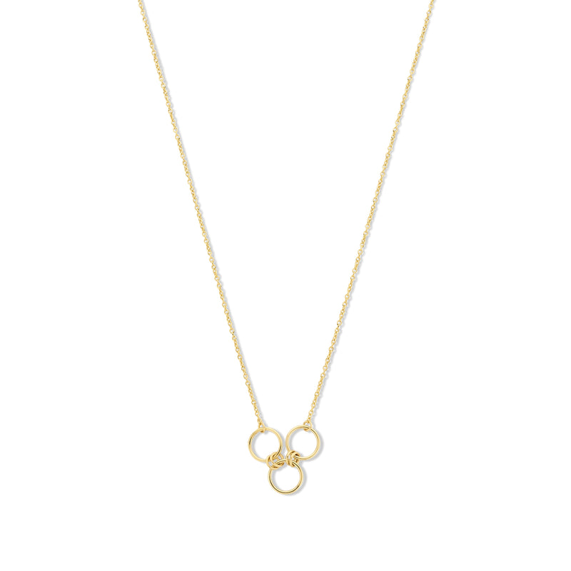 Isabel Bernard 14 Carat Golden Belleville Anna Necklace IB340047 (Length 40.00-45.00 cm)-zoom-