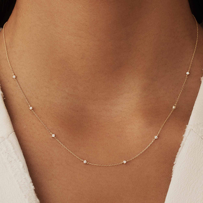 Isabel Bernard Rivoli Esmée 14 Carat Golden Necklace IB340123-zoom-