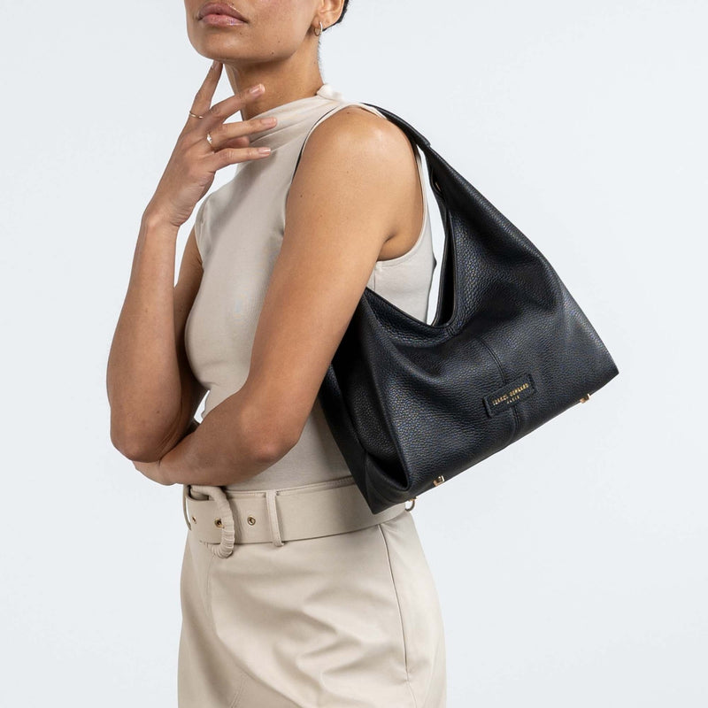 Isabel Bernard Honoré Grace mini black calfskin leather handbag  IB21132-001-zoom-