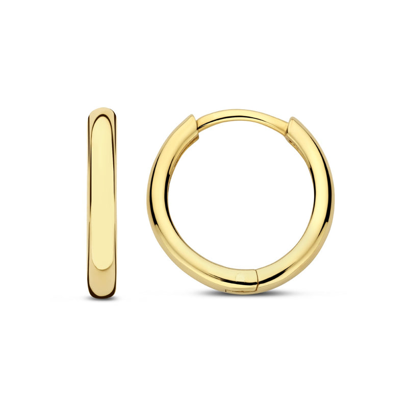 Beloro Jewels La Rinascente Camilla 9 carat gold Hoop Earrings BO360064-zoom-