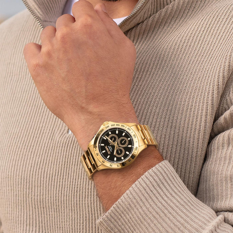 Olympic Jeffrey Gold Watch OL89HDD001-zoom-