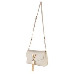 Valentino Bags Stella Ecru Shoulder Bag VBS9AK09ECRU
