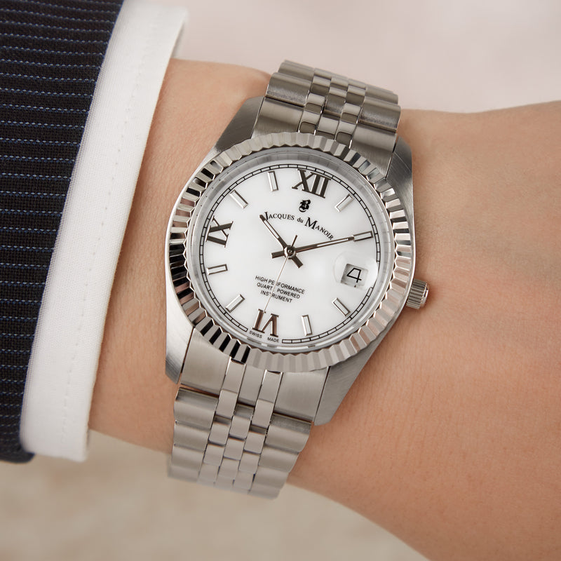 Jacques du Manoir Inspiration Prestige Silver Watch JWL01301-zoom-