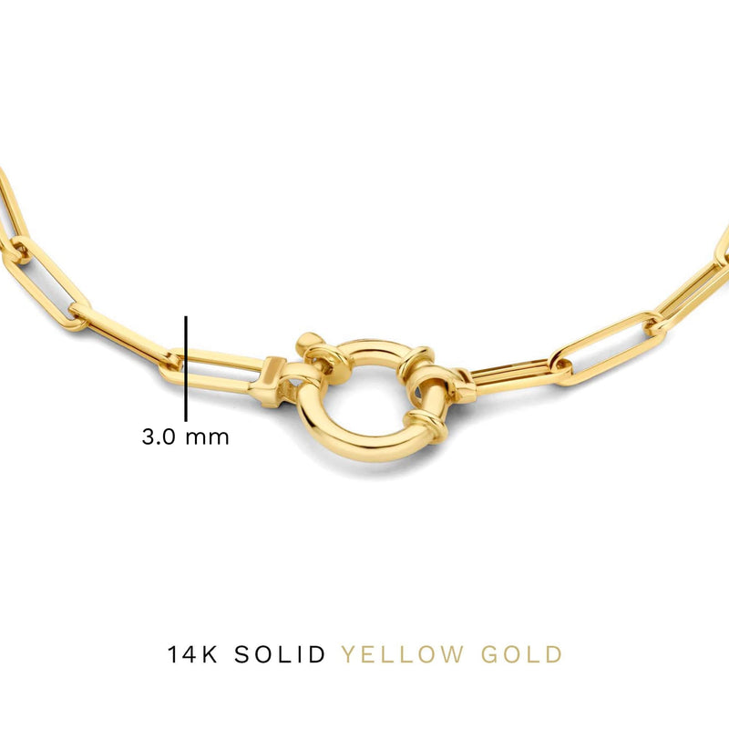 Isabel Bernard Aidee Odile 14 Carat Golden Chain bracelet IB320128-zoom-