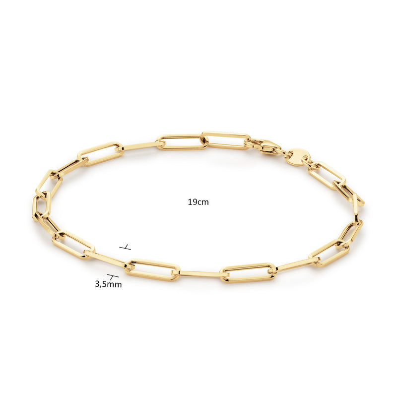 Jackie Gold Elegant Boxlink 14 Karat Gold Necklace 585 JKB25.501-zoom-