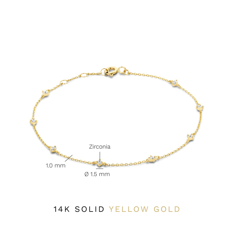 Isabel Bernard Rivoli Esmée 14 Carat Golden Bracelet IB320099-zoom-