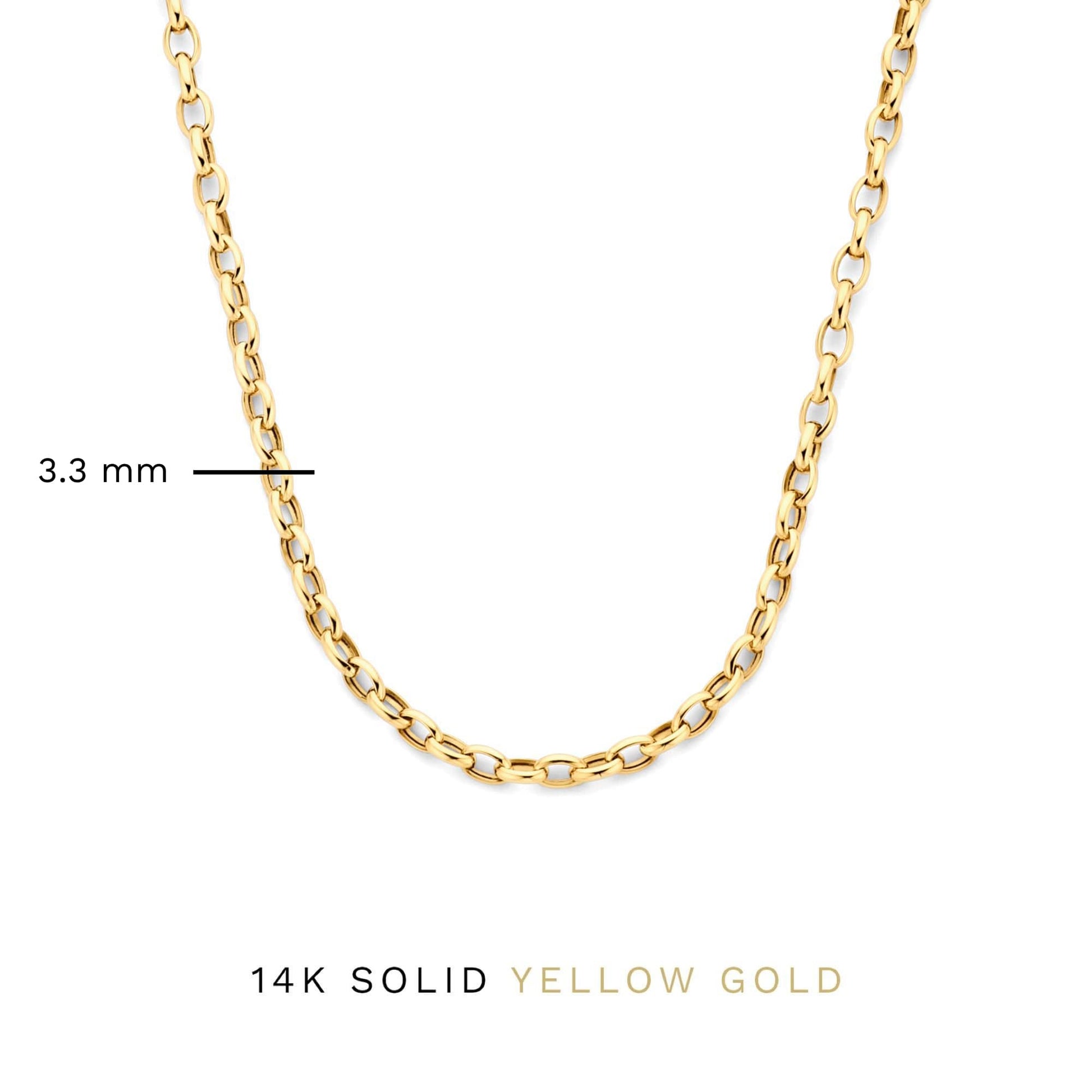 Isabel Bernard Aidee Camille 14 Carat Golden Schakel Necklace IB340159