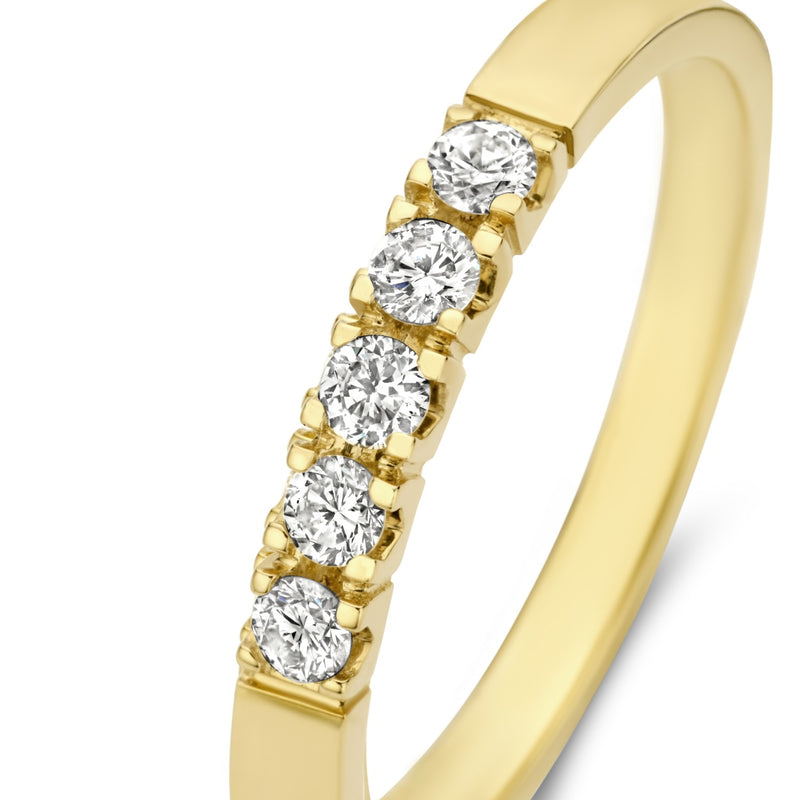 Isabel Bernard De la Paix Madeline 14 Carat Gold Ring | diamond 0.20 ct | IBD330018-48-zoom-