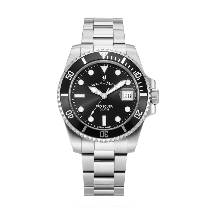 Jacques du Manoir Pro Scuba Silver Watch JWG02702-zoom-