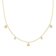 Ania Haie Sunny Sparkler Gold Coloured Kyoto Opal Station Necklace AH-N064-03G