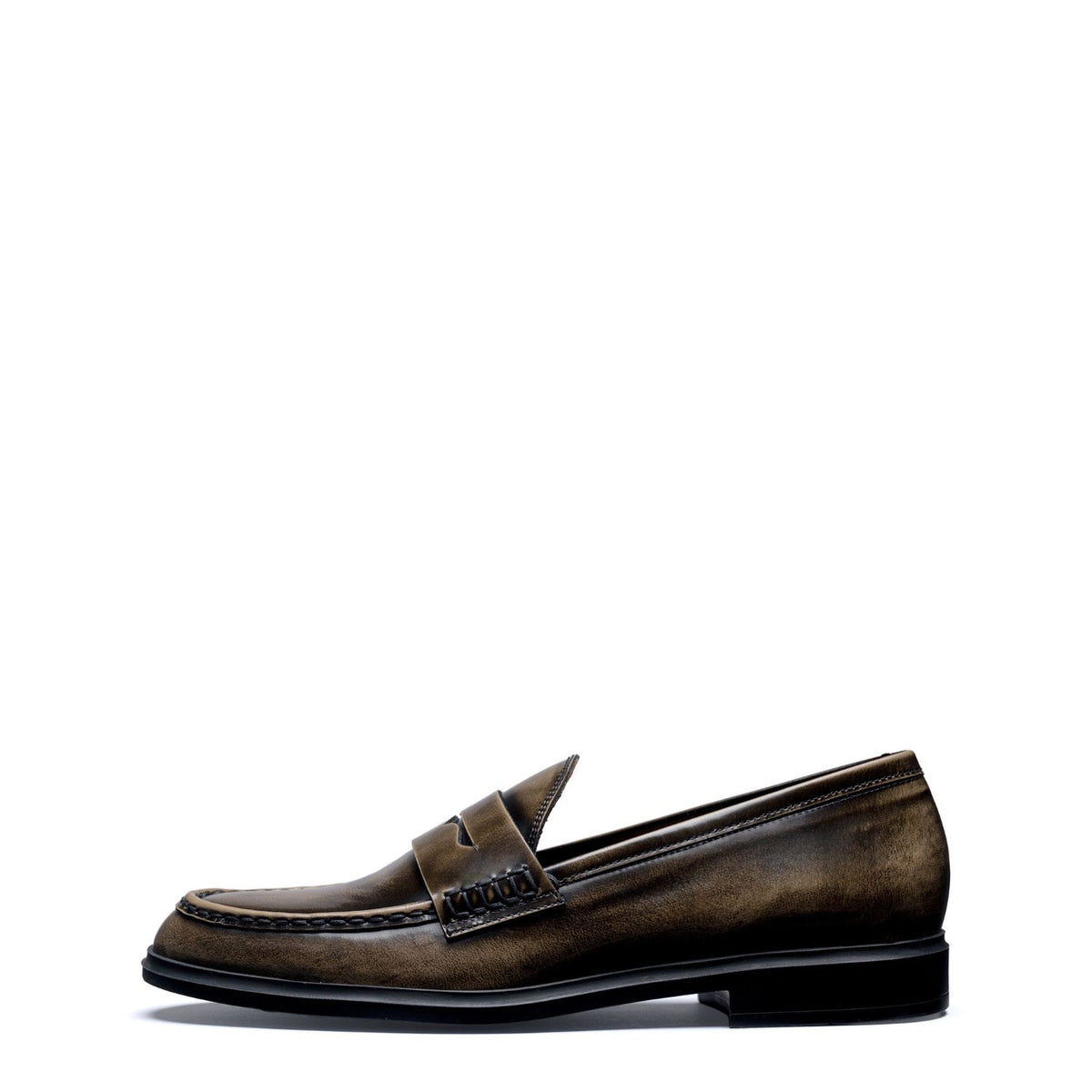Isabel Bernard Vendôme Blandine mocha spazzolato leather loafers IB51015-639-36