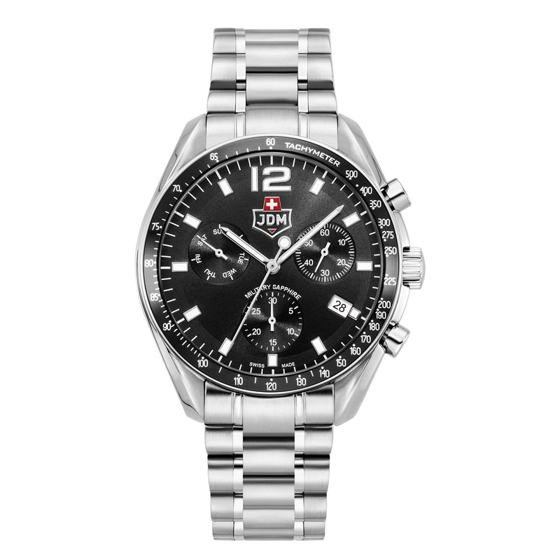 JDM Military Swiss Precision Black Men's Watch JDM-WG021-01-zoom-