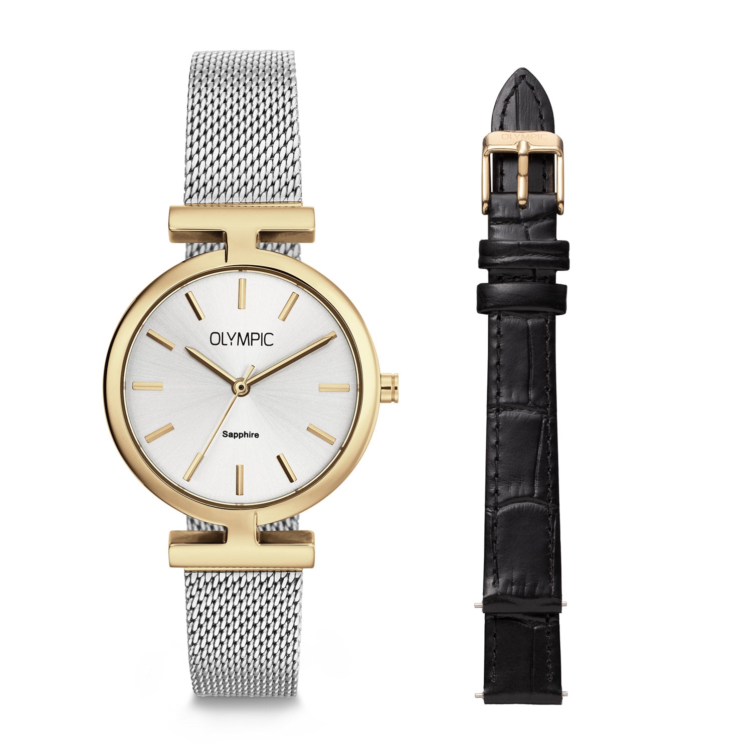 Olympic Horizon Gold and Silver Women's Watch OL90DDS001B
