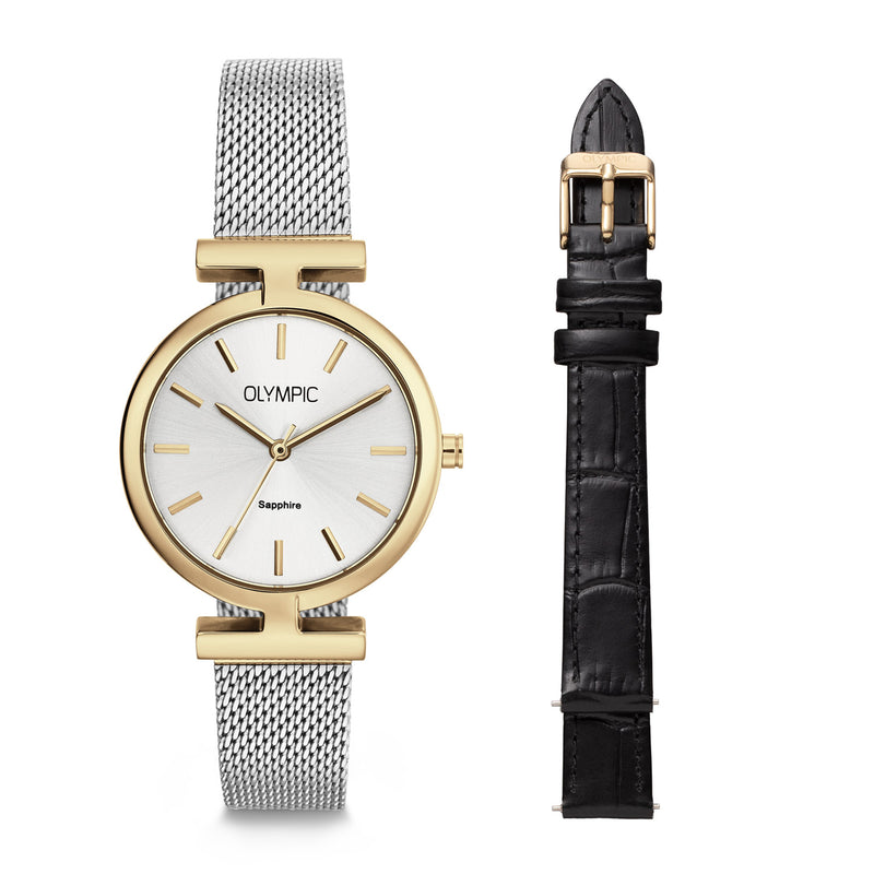 Olympic Horizon Gold and Silver Women's Watch OL90DDS001B-zoom-