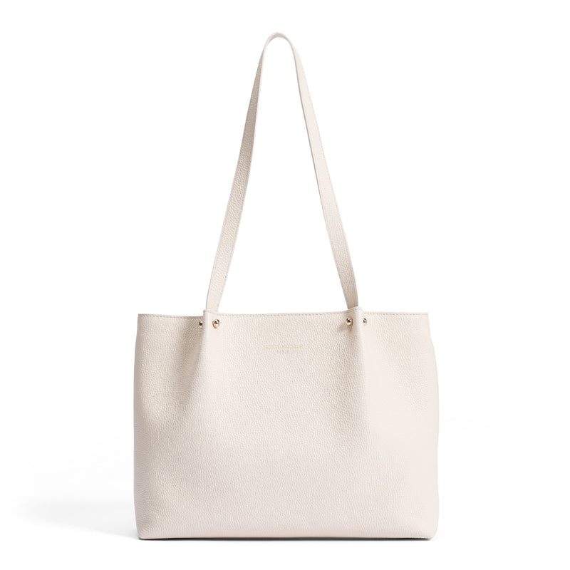 Isabel Bernard Honoré Nata Cream Leather Shopper of Calfskin Leather IB25086-070-zoom-