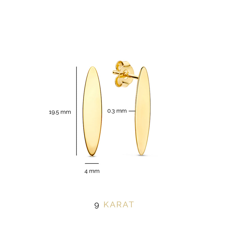 Beloro Jewels La Rinascente Donetta 9 carat gold Ear Studs BO360051-zoom-