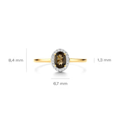 Blush Diamonds 14 karat gold Ring 1661YDS/56