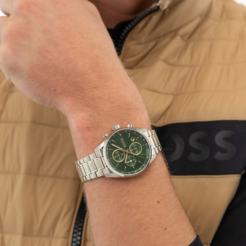 Hugo Boss Grand Prix 44 Silver Men's Watch HB1514266-zoom-