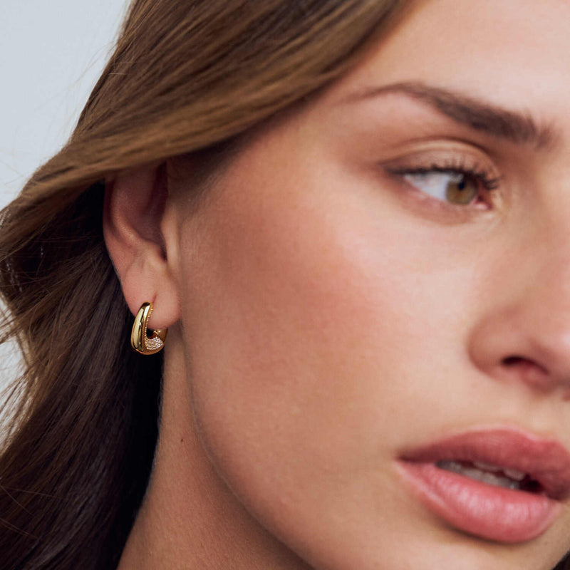 Sif Jakobs Gold Plated Borsa Piccolo Earrings SJ-E2620-CZ-YG-zoom-