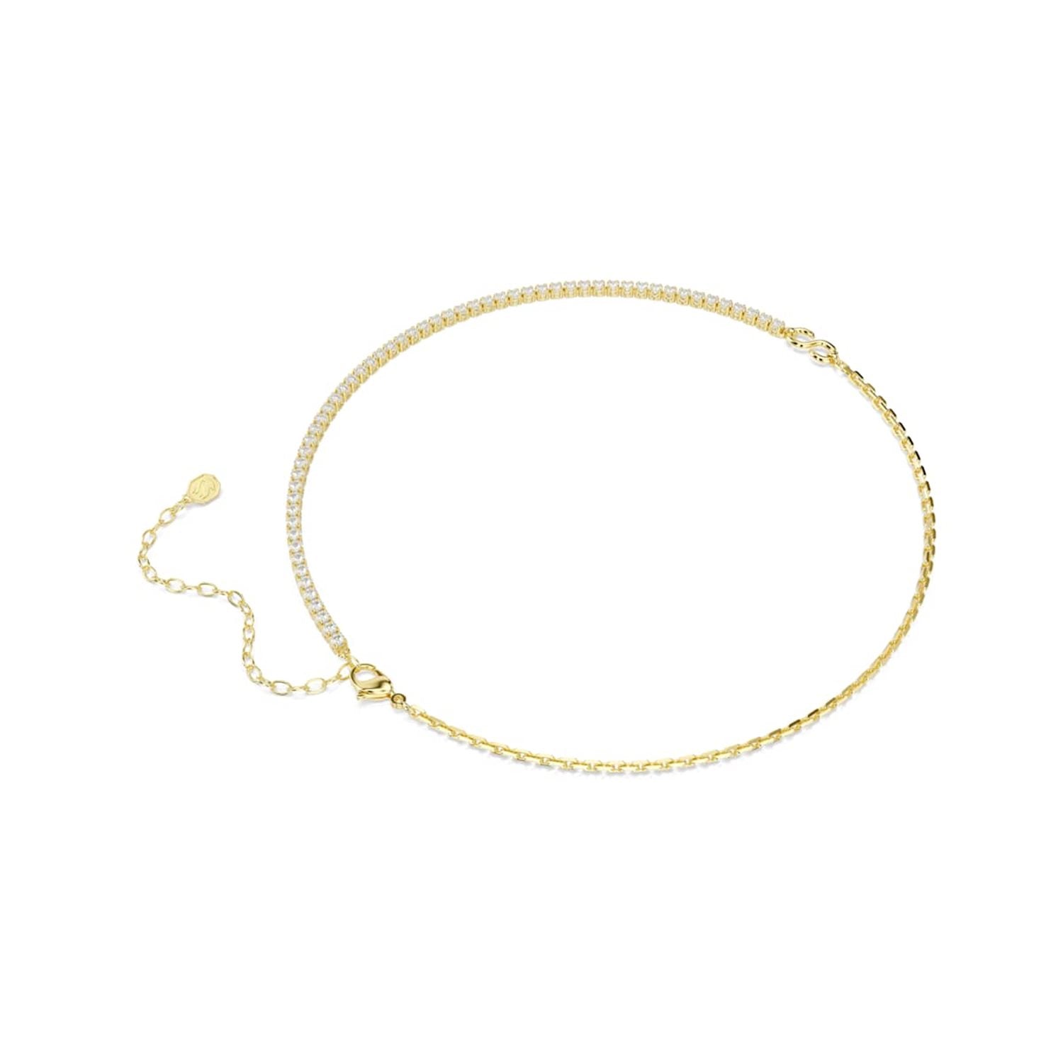 Swarovski Matrix Tennis Gold-Tone Necklace 5747717