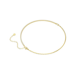 Swarovski Matrix Tennis Gold-Tone Necklace 5747717