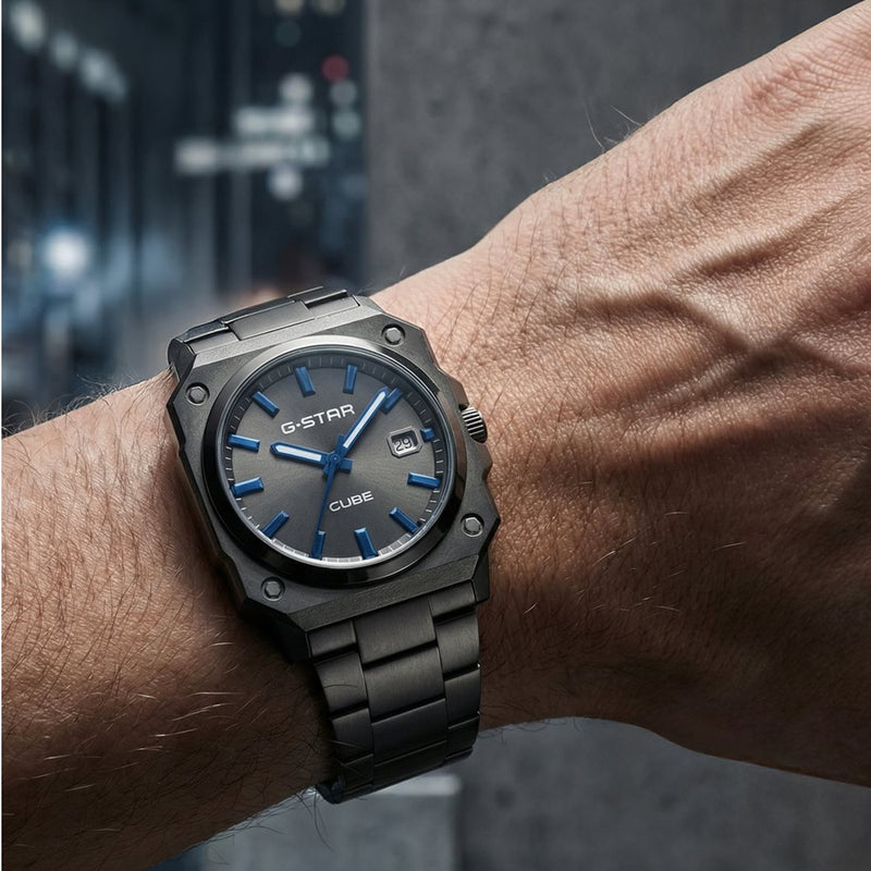 G-STAR Cube Gunmetal Analogue Men's Watch GSW.508.07-zoom-