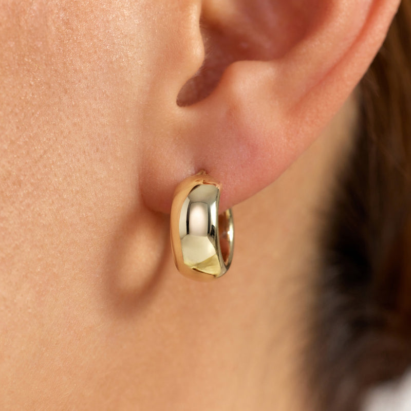 Beloro Jewels Della Spiga Susana 9 karat gold hoop earring (10 mm) BO360099-zoom-