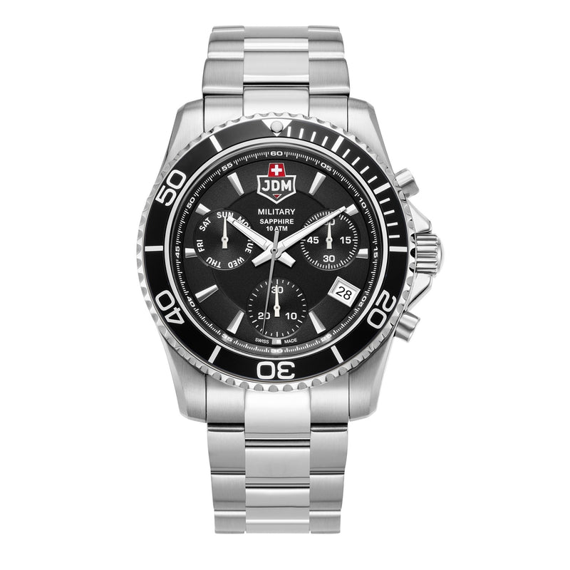 JDM Military Sierra Chrono Black Men's Watch JDM-WG019-01-zoom-