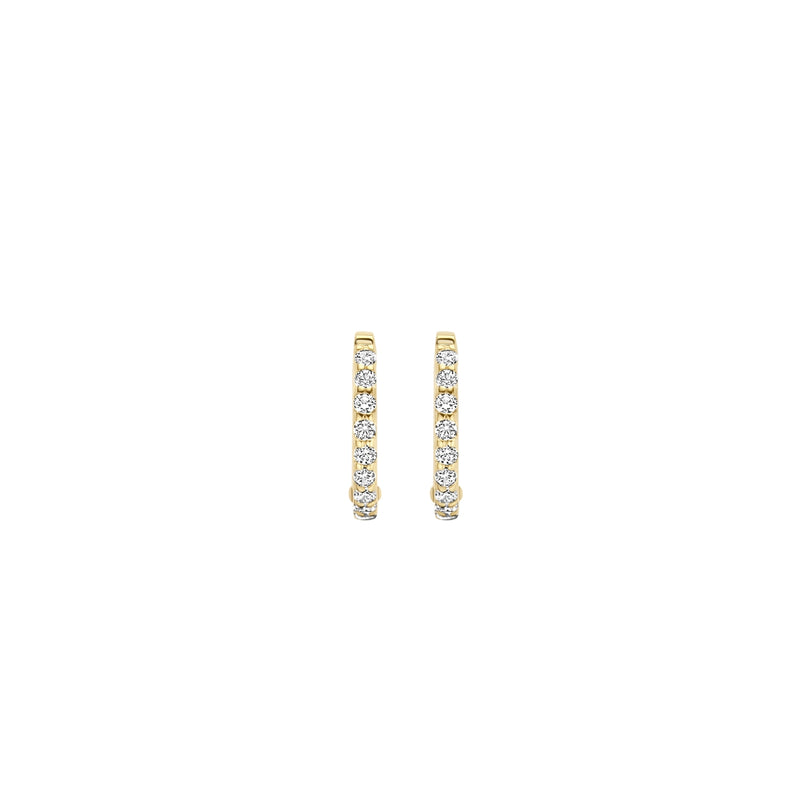 Blush Gold Hoop Earrings 7268YZI-zoom-