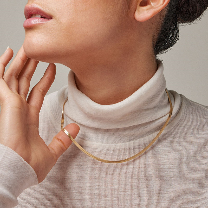 ENAMEL Copenhagen 18 karat gold plated Necklace N60G-zoom-
