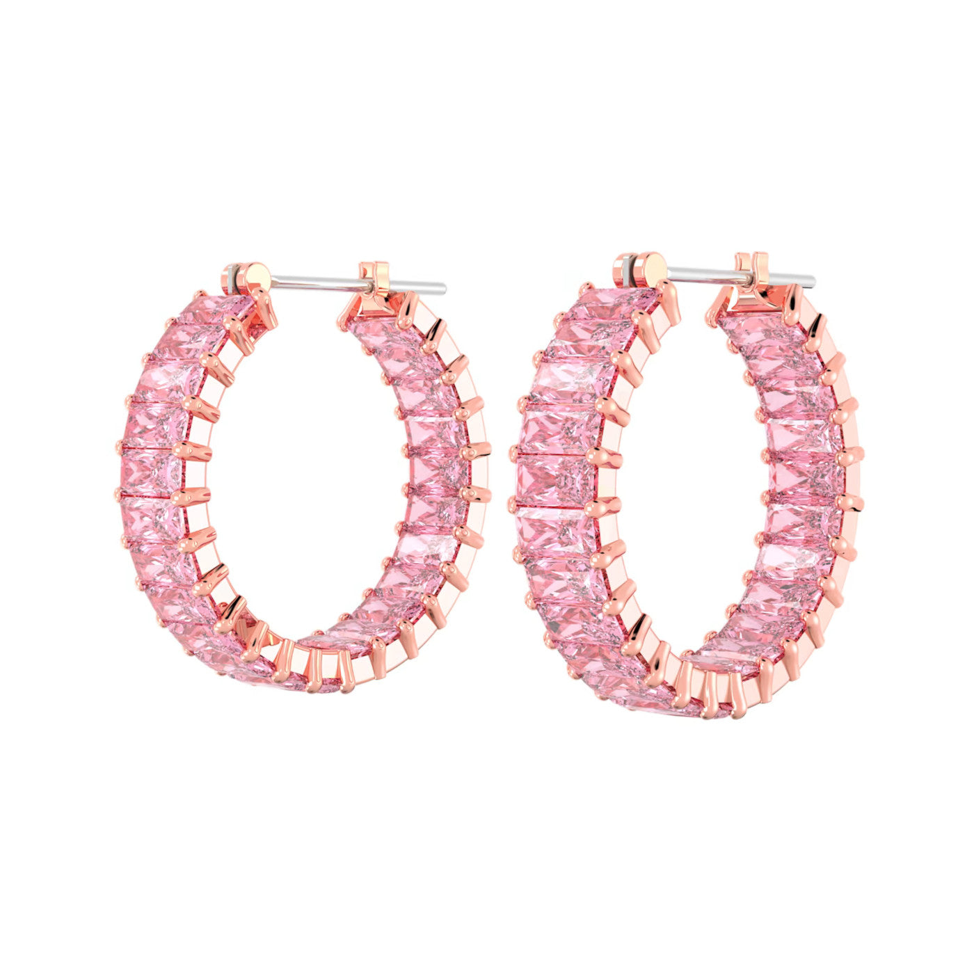 Swarovski Matrix Rose gold Metal Earrings 5657726
