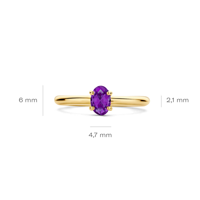 Blush 14 Carat Gold Ring 1242YAM/58-zoom-
