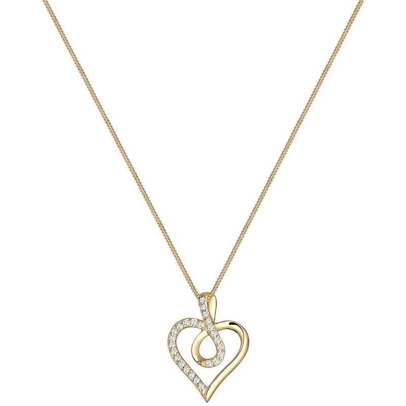 Elli 925 Sterling Silver Necklace with Zirconia 2004-BF-0007654-001-zoom-
