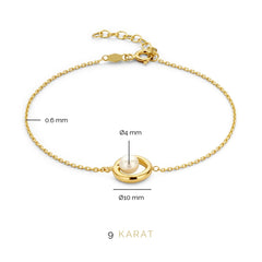 Beloro Jewels Monte Napoleone Perla 9 carat gold Bracelet BO320023