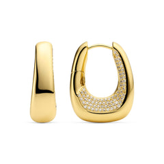 Sif Jakobs Gold Plated Borsa Grande Earrings SJ-E2621-CZ-YG