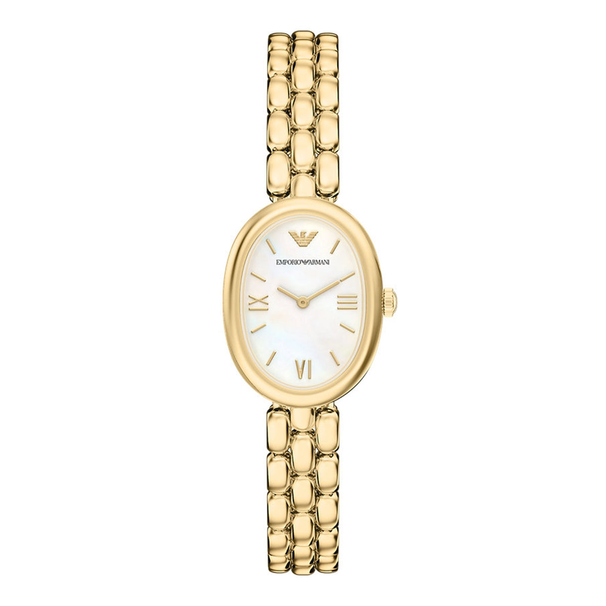 Emporio Armani Oval White Dial Watch AR11777