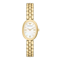 Emporio Armani Oval White Dial Watch AR11777